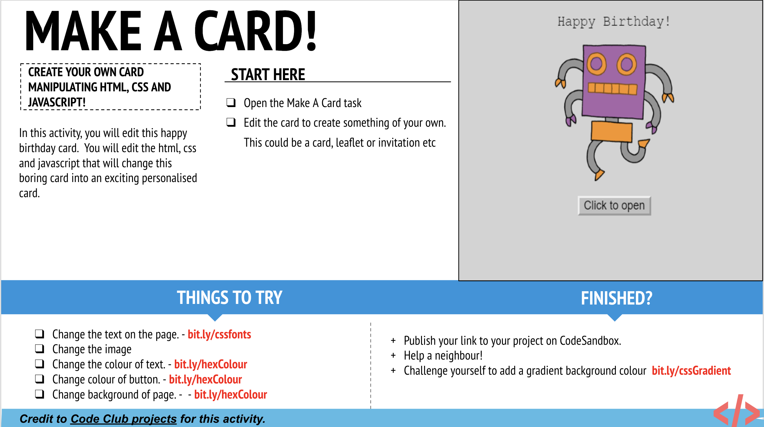 make a card